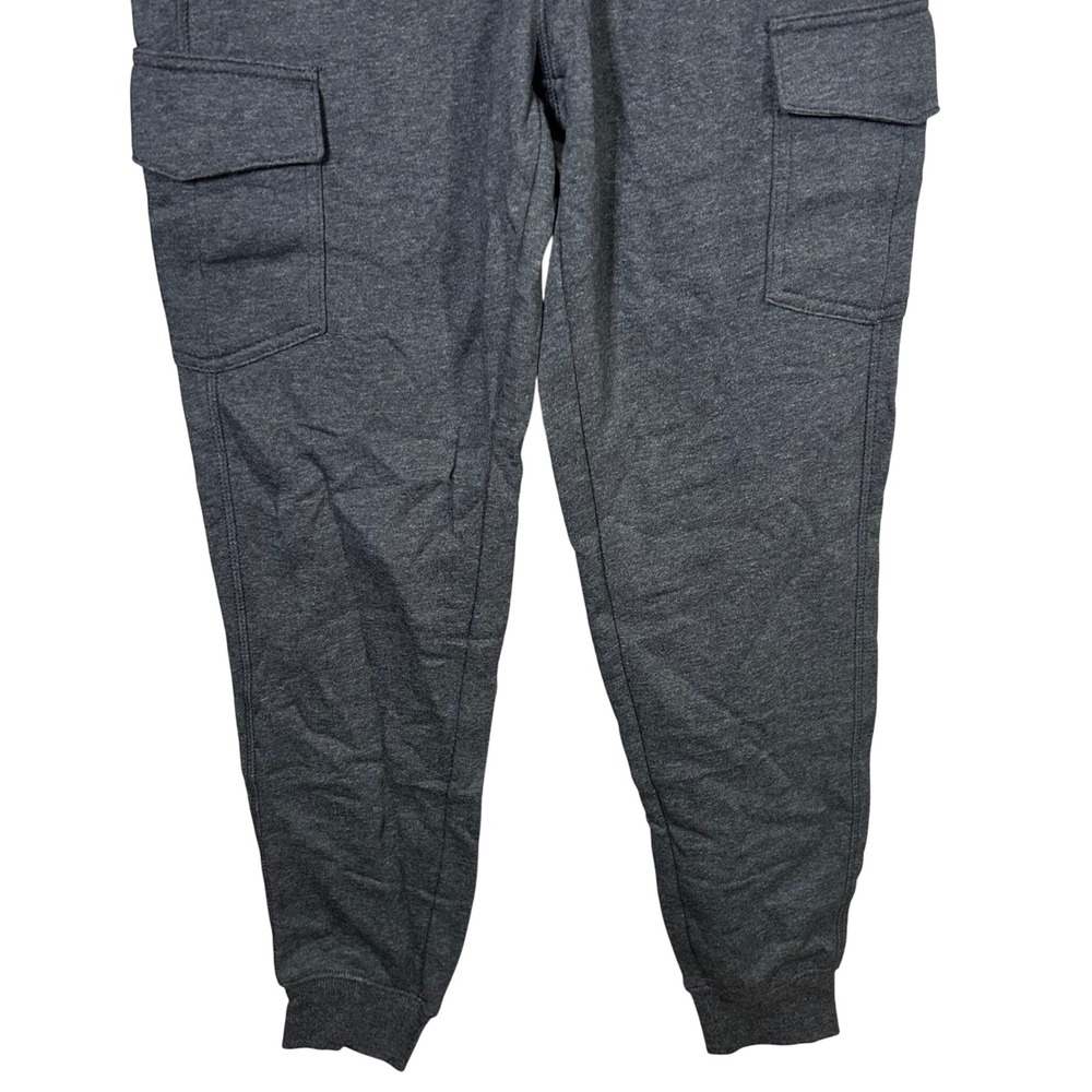 Goodfellow & Co‎ Mens Dark Gray Ultra Soft Fleece Cargo Jogger Pants Size XS NWT - Picture 3 of 11